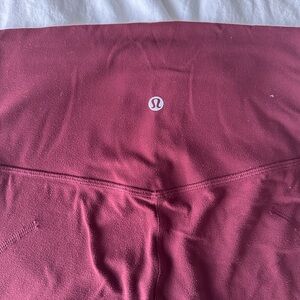 lululemon athletica Burgundy Leggings